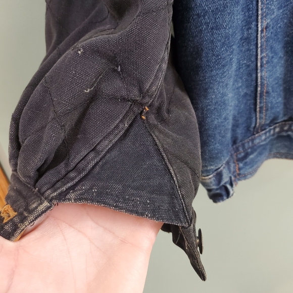 VTG 80S RAW Rugged Active Wear Denim Jacket - Picture 14 of 14